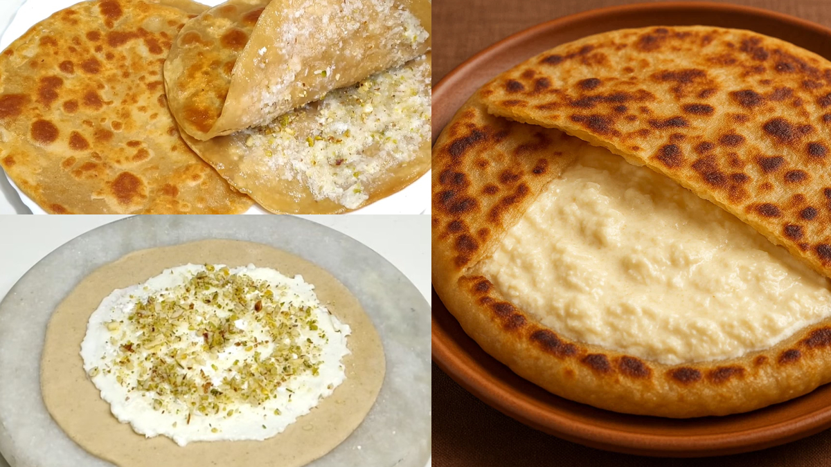 Make cream paratha in breakfast, cheese cheese taste will also fade, make a recipe quickly