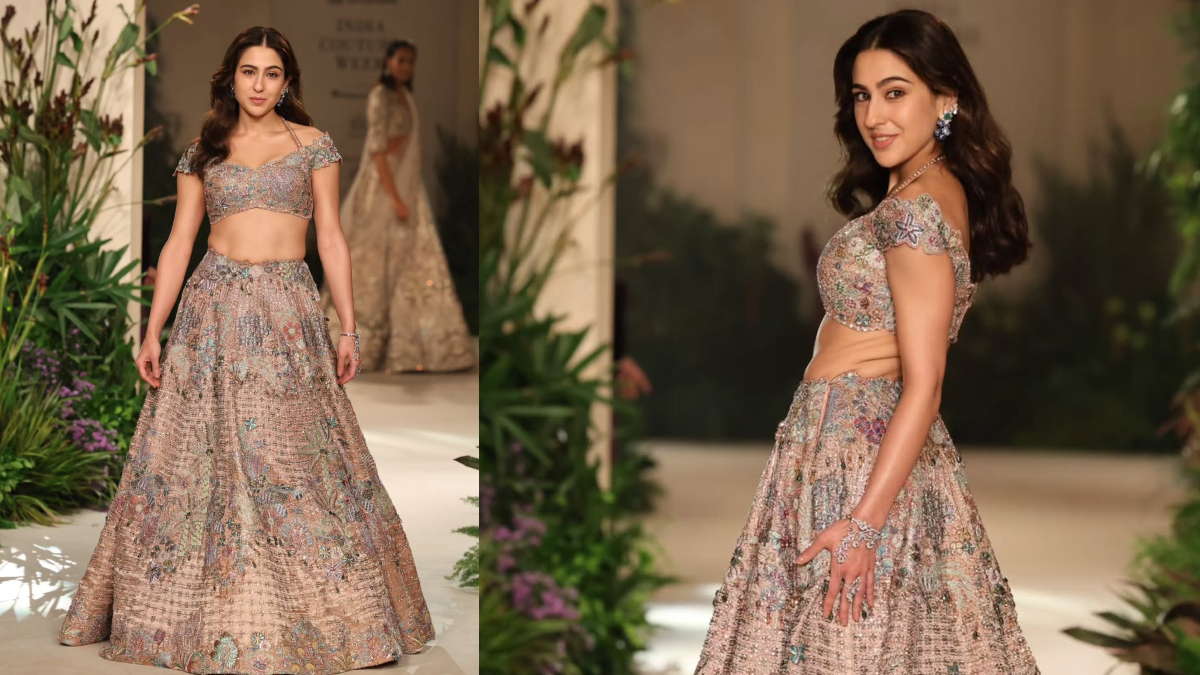 Noor showed clearly on Sara’s face amidst news of affair, beautiful Hasina in Rose Gold lehenga